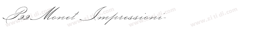 P22Monet Impressioni字体转换